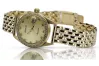 Złoty zegarek damski 14k w style Rolex z BRYLANTAMI 0.25ct Geneve lwd078ydyz&lbw004y