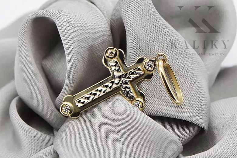 Gold Orthodoxe Kreuz ★ russiangold.com ★ Gold 585 333 Niedriger Preis