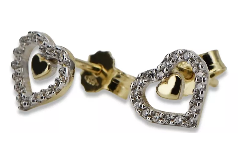 Pendientes de oro ★ https://zlotychlopak.pl/es/ ★ Muestra de oro 585 333 Precio bajo!