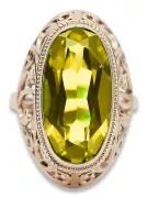 Inel sovietic rusesc din aur 585 trandafir 14k alexandrit rubin smarald safir zircon vrc014