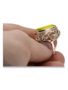 Anillo ruso soviético rosa 14k 585 oro Alejandrita Rubí Esmeralda Zafiro Zircon vrc014