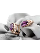 "Exklusive Amethyst Ohrringe in 14 Karat Roségold vec141" Vintage