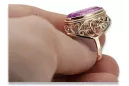 Russische sowjetische Rose 14k 585 Gold Alexandrit Rubin Smaragd Saphir Zirkon Ring vrc084