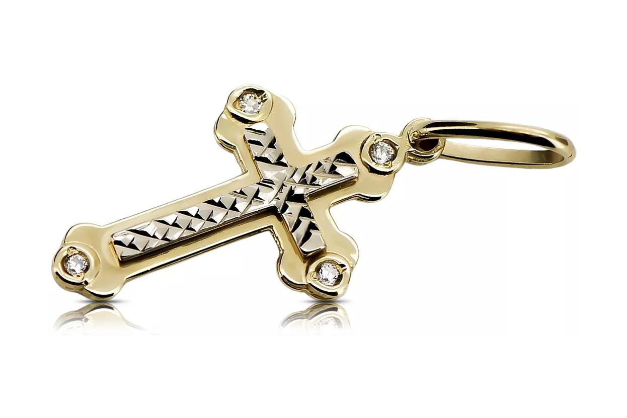 Gold Orthodox Cross ★ russiangold.com ★ Gold 585 333 Low price