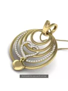 Pendentif d'or ★ https://zlotychlopak.pl/fr/ ★ échantillon d'or 585 333 bas prix