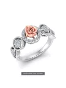 Rose russe rose 14k 585 or Vintage ring vrn001