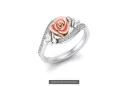 Rose russe rose 14k 585 or Vintage ring vrn001