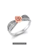 Russische Sowjetrosa rosa 14k 585 gold Vintage ring vrn001