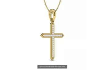 Croix catholique d'or ★ russiangold.com ★ Gold 585 333 Prix bas