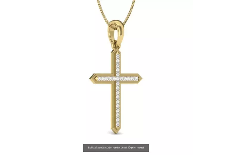 Gold Catholic Cross ★ russiangold.com ★ Gold 585 333 Low price