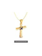 Croix catholique d'or ★ russiangold.com ★ Gold 585 333 Prix bas