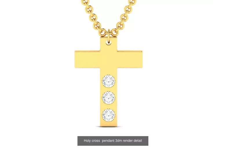 Gold Catholic Cross ★ russiangold.com ★ Gold 585 333 Low price