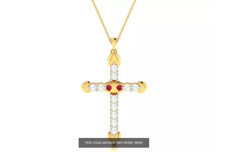 Gold Catholic Cross ★ russiangold.com ★ Gold 585 333 Low price