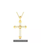 Gold katholisches Kreuz ★ russiangold.com ★ Gold 585 333 Niedriger Preis