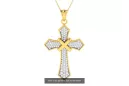 Gold katholisches Kreuz ★ russiangold.com ★ Gold 585 333 Niedriger Preis