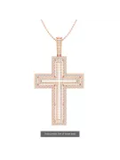 Cruz Católica de Oro ★ russiangold.com ★ Oro 585 333 Precio bajo