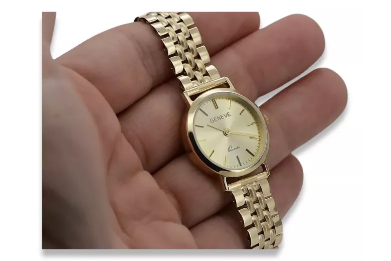 Reloj para hombres de oro Geneve ★ https://zlotychlopak.pl/es/ ★ Pureza de oro 585 333 Precio bajo!