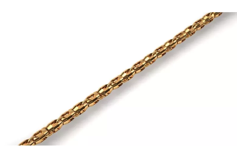 Yellow white rose gold chain solid cgcc002