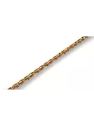 Yellow white rose gold chain solid cgcc002