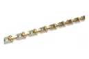 Yellow white rose solid gold chain cgcc006