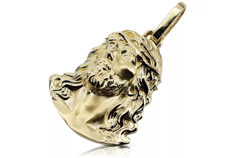 Pendentif icône médaillon Jezus ★ https://zlotychlopak.pl/fr/ ★ Or 585 333 prix bas