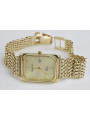 Gelbe Herrenuhr aus 14 Karat Gold mit Armband Geneve mw001y&mbw004y