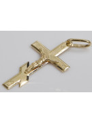 Cruz ortodoxa de oro con cadena ★ zlotychlopak.pl ★ Muestra de oro 585 333 Precio bajo