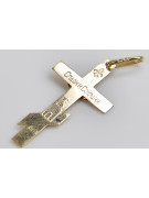 Gold Orthodox Cross Anhänger & Gurmeta 14k Goldkette oc001y&cc001y