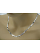 White 14k 585 gold hollow chain cc093w