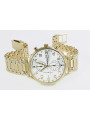 Жовтий 14k чоловічий годинник Geneve mw005ydw&mbw006y