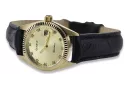 Gold men's watch Geneve ★ zlotychlopak.pl ★ Gold purity 585 333 Low Price!