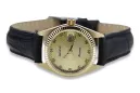 Gold men's watch Geneve ★ zlotychlopak.pl ★ Gold purity 585 333 Low Price!