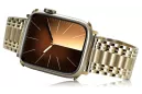 Amarillo de oro de 14k hombre de Apple reloj pulsera mbw012apple