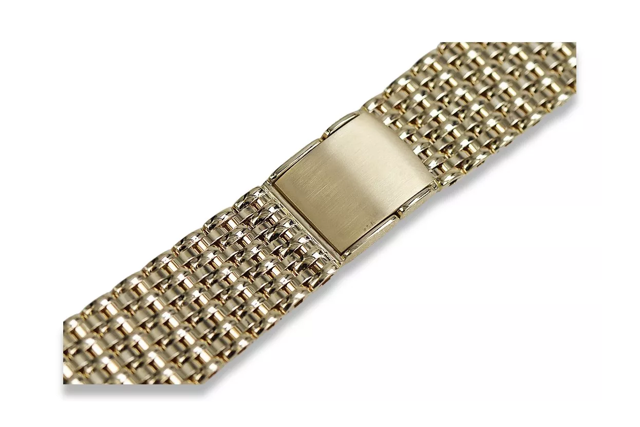 Amarillo de oro de 14k hombre de Apple reloj pulsera mbw013yapple