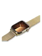 Amarillo de oro de 14k hombre de Apple reloj pulsera mbw014apple