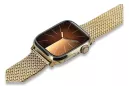 Jaune 14k or homme Apple bracelet montre mbw014apple