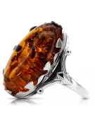 Rose russe rose soviétique rouge 585 583 or amber ring vrab052