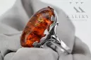 Rose russe rose soviétique rouge 585 583 or amber ring vrab052