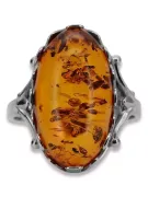 Rose russe rose soviétique rouge 585 583 or amber ring vrab052