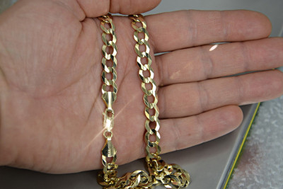 Łańcuszek z żółtego 14k złota ★ zlotychlopak.pl ★ Złoto 585 333 Tanio