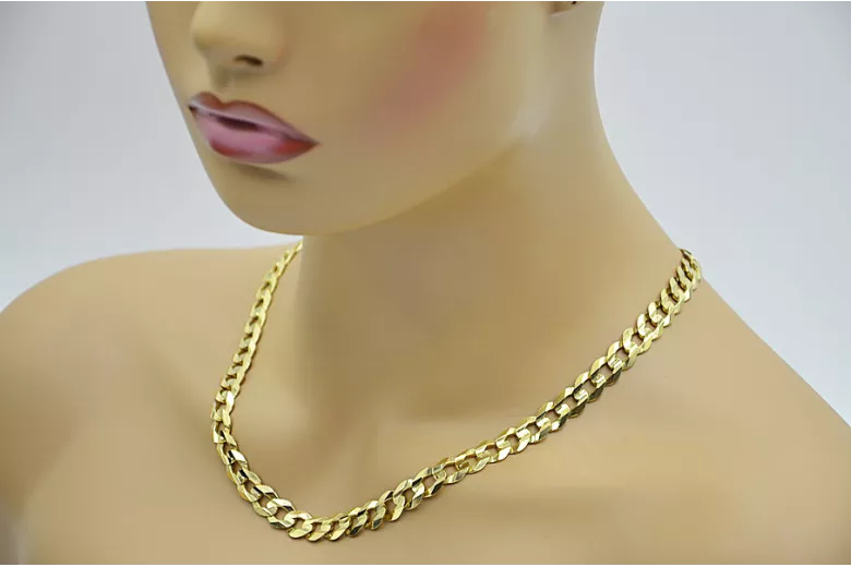 Yellow rose gold chain ★ russiangold.com ★ Gold 585 333 Low price