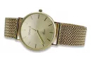 Gold men's watch Geneve ★ zlotychlopak.pl ★ Gold purity 585 333 Low Price!