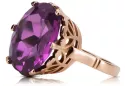 Anillo ruso soviético rosa 14k 585 oro Alejandrita Rubí Esmeralda Zafiro Zircon vrc189