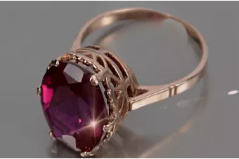 copy of Rose 14k rose or 585 ruby ring vrc079 Vintage