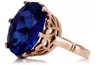 copy of Роза 14k рожеве золото 585 sapphire ring vrc079 Вінтажний