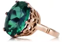 Russe soviétique rose 14k 585 or Alexandrite Rubis Émeraude Saphir Zircon bague vrc084