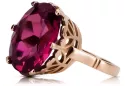 Russian Soviet rose 14k 585 gold Alexandrite Ruby Emerald Sapphire Zircon ring  vrc084