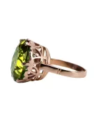 Russische sowjetische Rose 14k 585 Gold Alexandrit Rubin Smaragd Saphir Zirkon Ring vrc084