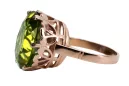 Russian Soviet rose 14k 585 gold Alexandrite Ruby Emerald Sapphire Zircon ring  vrc084