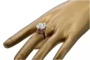 Russe soviétique rose 14k 585 or Alexandrite Rubis Émeraude Saphir Zircon bague vrc084